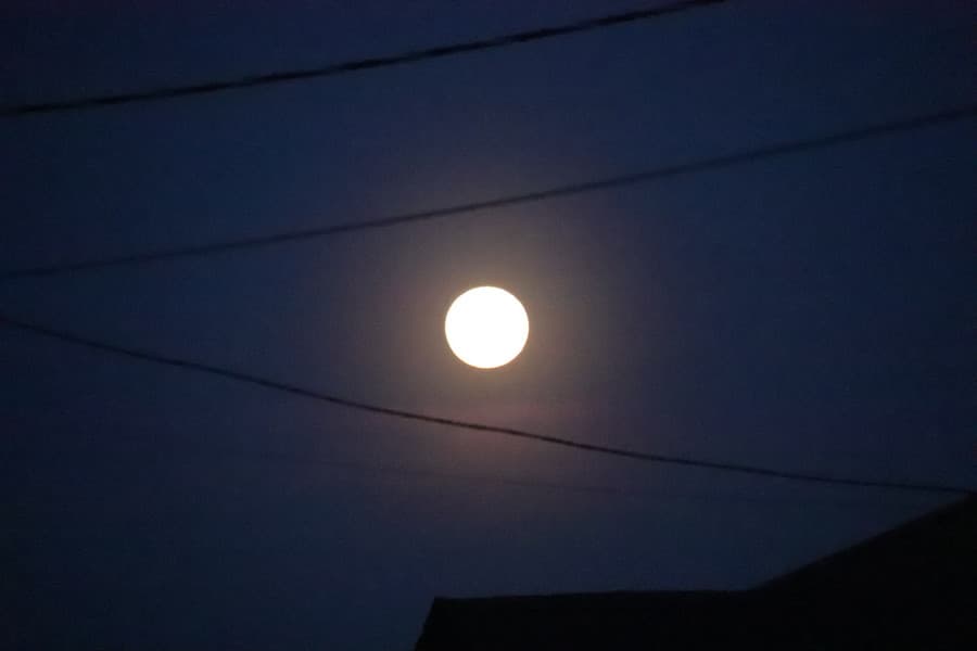 «Вышел и снимал полчаса». Над Арамилем повисла крупная полная луна — жители наслаждались ею с вечера до утра. Взгляните, как завораживает!