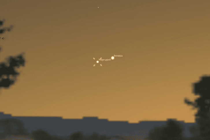 В ночь на пятницу астрономы советуют задрать голову вверх: в небе над Арамилем «повиснет» Меркурий, а поможет в этом яркая Венера