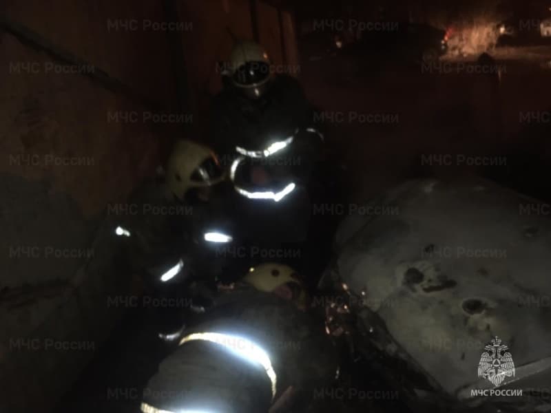 Ночью на трассе под Сысертью сгорел грузовой автомобиль "Volvo"