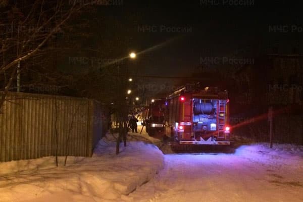 Накануне в Сысерти сгорела частная баня